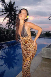 Printed Bodycon Slip Dress