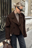 Heavyweight Tweed Double Breasted Coat