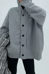 Loose Fit Drawstring Sweater