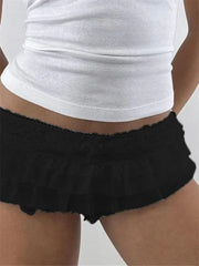 Lace Patchwork Layered Bloomer Short