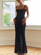 DressBetty - 2024 Elegant Summer Spaghetti Straps Lace Dress
