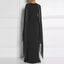 Elegant Summer Maxi Chiffon Cape Long High Slit Irregular Batwing Sleeve Vestidos Dress