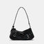 Goth Y2K Black Punk Rivet Chain School PU Leather Skeleton Fashion Women Backpack Bag