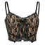 Aesthetic Lace Dark Academia E Girl Double Layer V Neck Crop Top