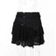 Gothic Style Lace Cake for Summer 2024 Women with Versatile Ripped Hole Fabric Skirt