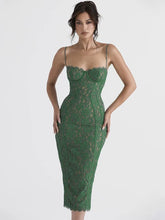 DressBetty - 2024 Club Evening Party Vestidos Backless Wrap Hip Lace Dress
