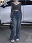 Baggy Women Y2K Streetwear Oversize Distressed Wide Leg Denim Pant