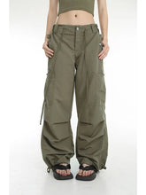 Retro Y2K Cargo Women High Street Drawstring Wide Leg Aesthetic Pant