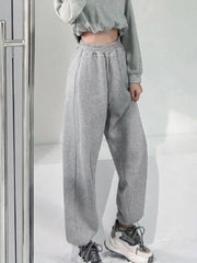 White Oversized Black Wide Leg Korean Pant