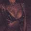 Rhinestone Fishnet Mesh Sheer Top