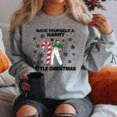 Harry Little Christmas Aesthetic Xmas Gift Loose Women’s Hoodie Light Grey / S Hoodies-L