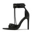 Stylish Summer Fashion Zip Tassel Metal Rivet Stripper Heels High Heel
