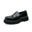 Heightening British Style Tassels Thick-Soled Business Leather Loafers