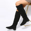 Trendy Stylish Elegant Comfortable Fashionable Chic Pointed Toe Knee High Boots