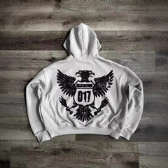 Creative 3D Embossed Loose Fit Hoodie