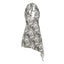Zebra Print Plunge Halter Asymmetric Mini Dress