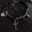 Hip-hop Dark Cross Rivet Triple Leather Chain Personality Necklace