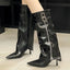 Modern Elegant Stylish Trendy Fashionable Comfortable Pointed Toe Knee High Boots