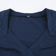 Plunge Tie Back Top