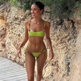 Halter Bandage High Cut Bikini Sets