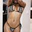 Striped Two Piece Bikini Sets