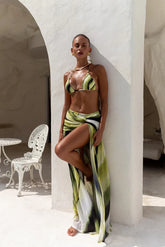 Lace-up Cover Up Thong Sexy Three Piece Swim Sets