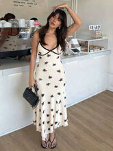 Irregular Print Panel Midi Dress