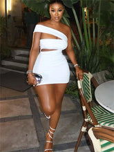 Lace Up Open Back Spicy Slim Mini Dress