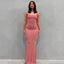 Satin Backless Bodycon Maxi Slip Dress