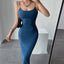 Sleeveless Slim High Split Midi Dress
