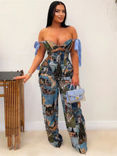 Tassel Corset Pocket Two Piece Pants Set