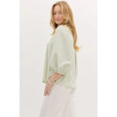 Casual Loose Striped Oversized Blouse