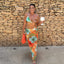 Print Micro Long Sleeve Three Piece Swim Sets
