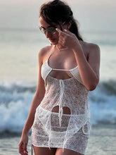 See Through Lace Mini Knit Set