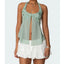 Pearl Embellished Sequins Halter Backless Cami Top