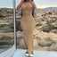 Slit Strapless Backless Maxi Party Dress