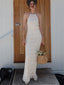 Patchwork Lace-up Beach Maxi Dress