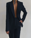 Purple Double Breasted Pant Suit