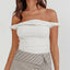 Slim Fit Solid Color Strapless
