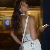 Deep V-neck Backless Halter Cami Top