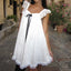 Ribbon Bow Lace Trim A-Line Mini Dress