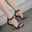 Elegant Simple Luxury Peep Toe Thin High Heel Back Zipper Gold Wedding High Heel