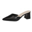 Pointed Toe Winter Plush Warm Closed Toe Comfortable Slippers Low Heel Pumps