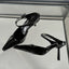 Pointed Toe Slingback Thin Heels Slide Fashion Designer High Heel