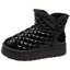Thicken Slip-on Heighten Waterproof Plush Warm Flat Snow Boot