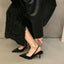 Summer Autumn Solid Color Banquet Pointed Toe Comfortable Casual Slip-on Shoes Low Heel Pumps