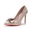 Pointed Shallow Mouth Red Bottom Office Women High Heel