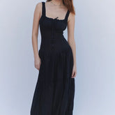 White Lazy Holiday Ruffled Extra Seaside Midi Dresses