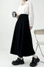 Casual Soft Solid Pleated Draped Elastic Waist Slim Skirt