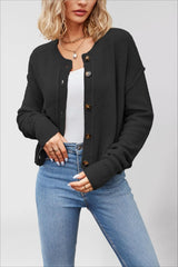 Single Breasted Knit Sweater